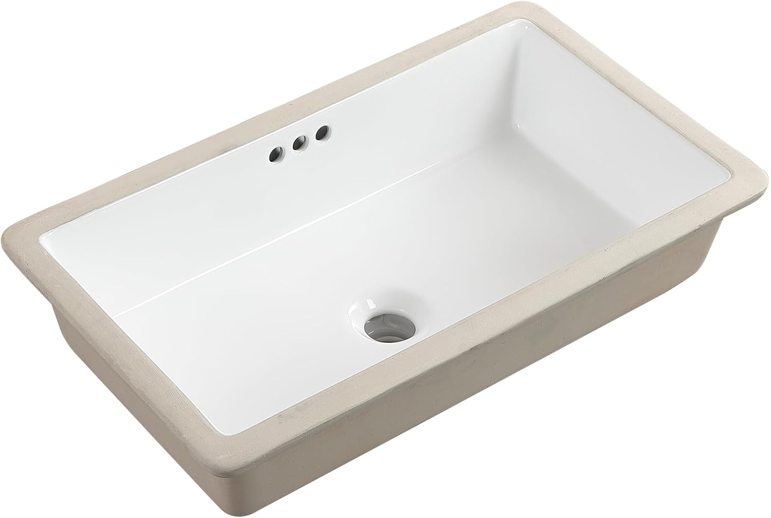 Stone resin undermount bathroom sink
