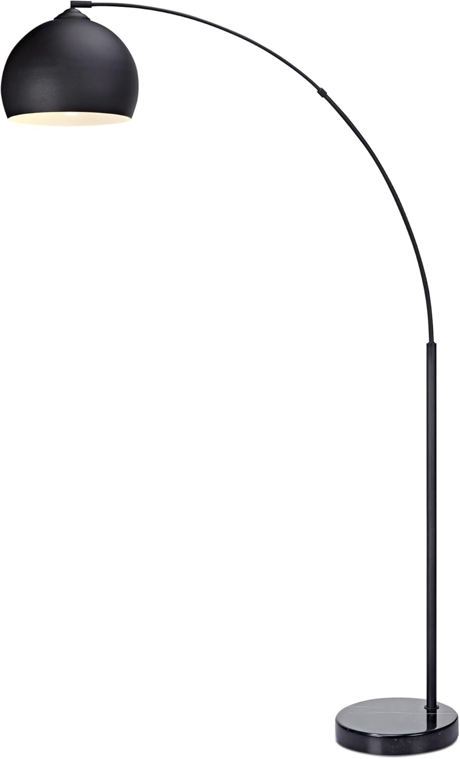 black arc floor lamp black dome shade