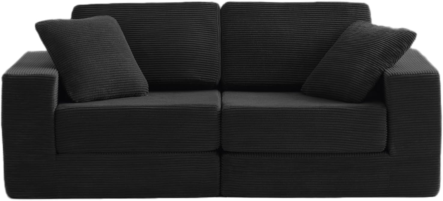 black velvet sectional sofa L shaped modern living room
