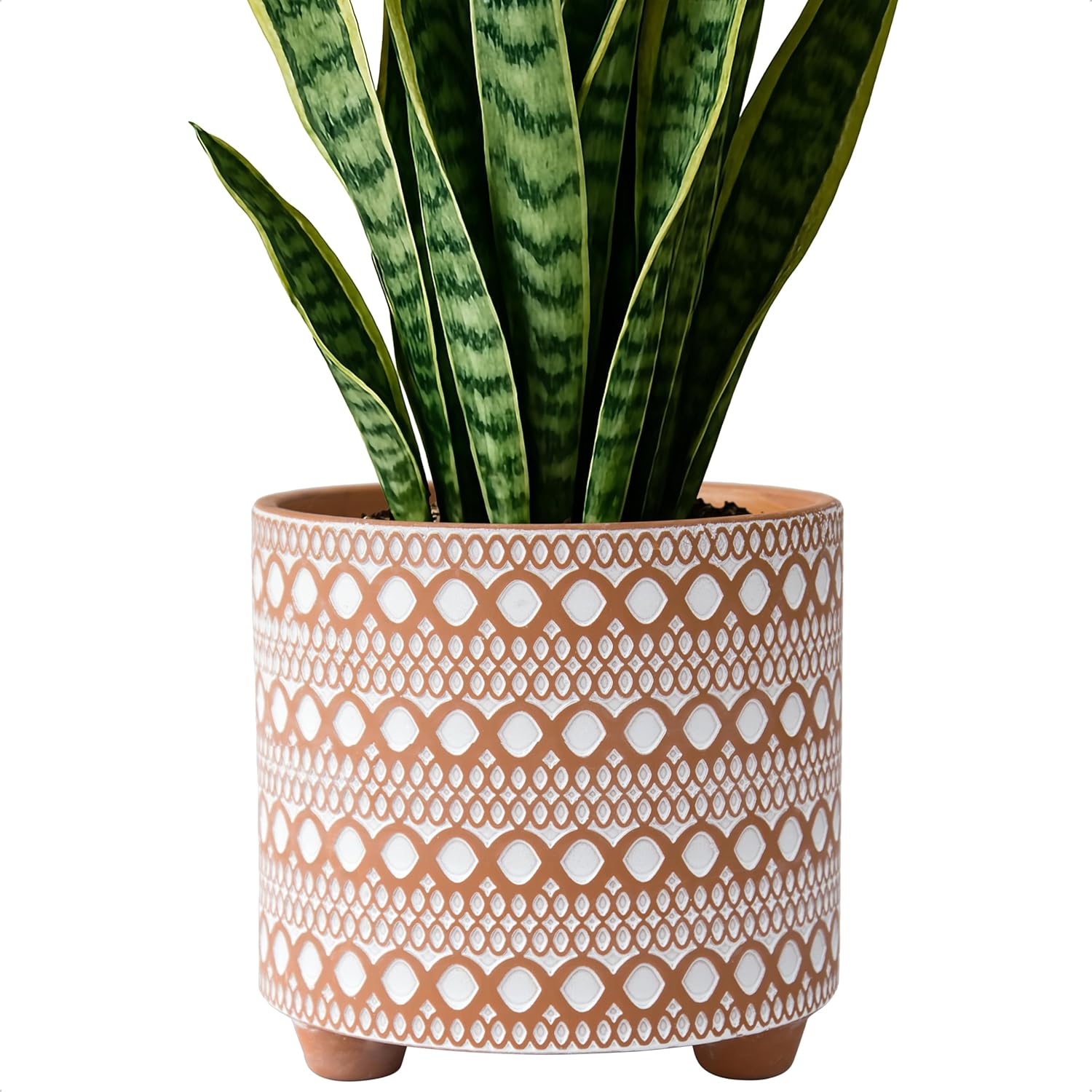 Terracotta plant pot — large, handmade style