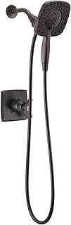 Delta Faucet Ashlyn 17 Series Dual-Function Shower Trim Kit with 2-Spray Touch-Clean In2ition 2-in-1 Hand Held Shower Head with Hose, Venetian Bronze T17264-RB-I (Valve Not Included)