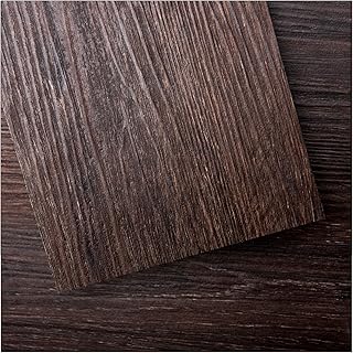 Art3d Peel and Stick Floor Tile Vinyl Wood Plank 36-Pack 54 Sq.Ft, Brown Stone, Rigid Surface Hard Core Easy DIY Self-Adhesive Flooring