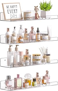 upsimples Acrylic Shelves for Bathroom Storage, 15
