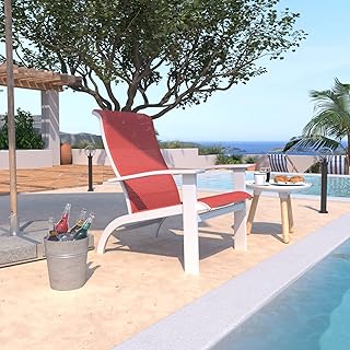VICLLAX Outdoor Adirondack Chair, Patio Chair for Lawn Garden, All Weather Outdoor Lounge Chair