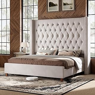 PaPaJet Queen Bed Frame with 61.4