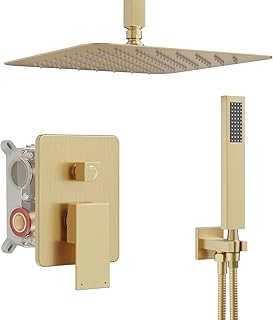 Ceiling Mount Gold Shower System