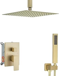 Brushed Gold Shower System 12 inch