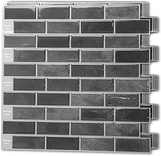 Art3d 10-Sheet Kitchen Backsplash Tiles Peel and Stick, Self Adhesive Wall Tile Sticker for Kitchen Island Bathroom Laundry Room RV Renter 12