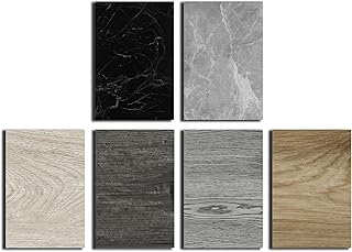 Peel and Stick Vinyl Floor Tile Samples, 6-Piece Kit (6