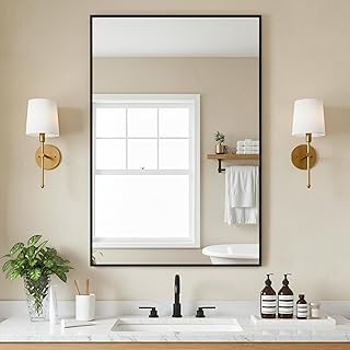 FICTOR Bathroom Vanity Mirror-Black, 36